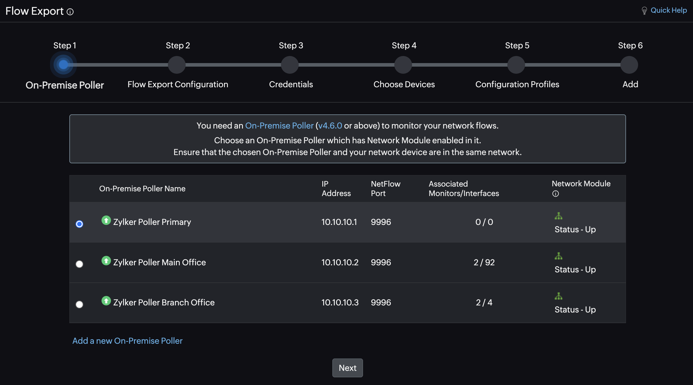 Select On-Premise Poller