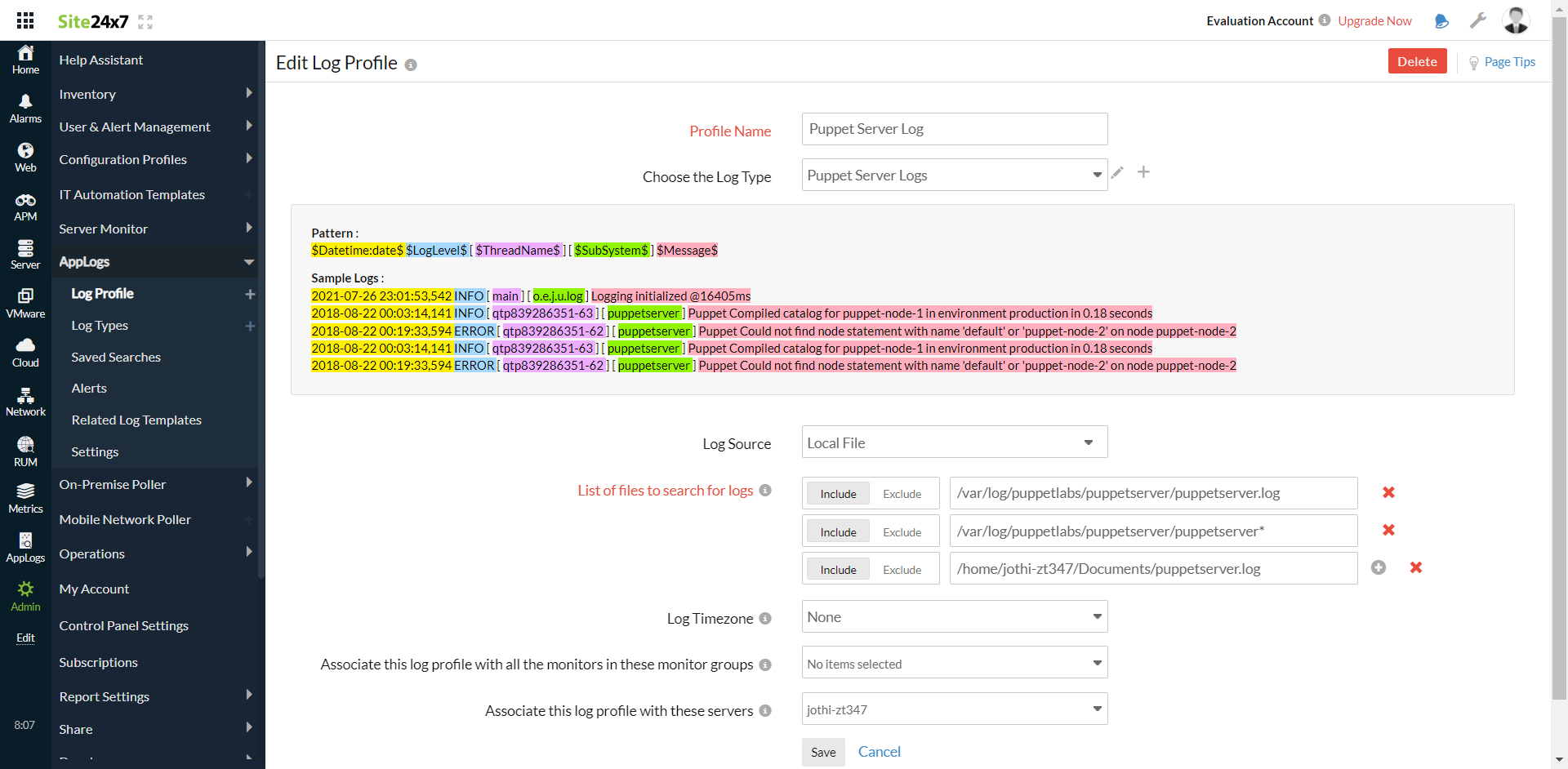 puppet-server-log-profile