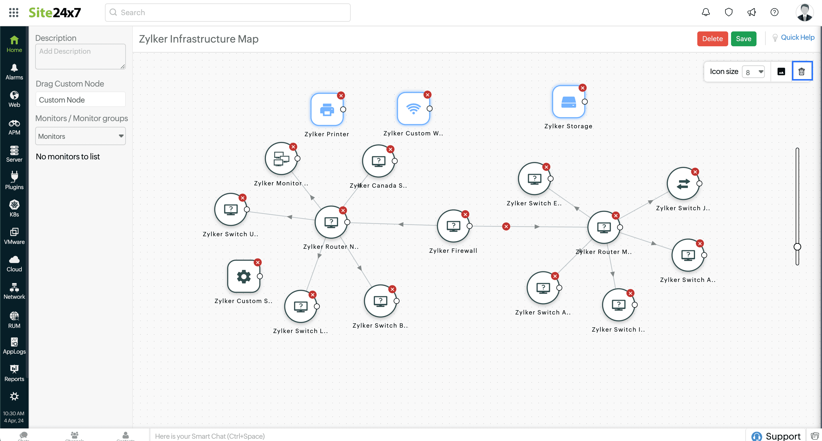 Selecting multiple nodes