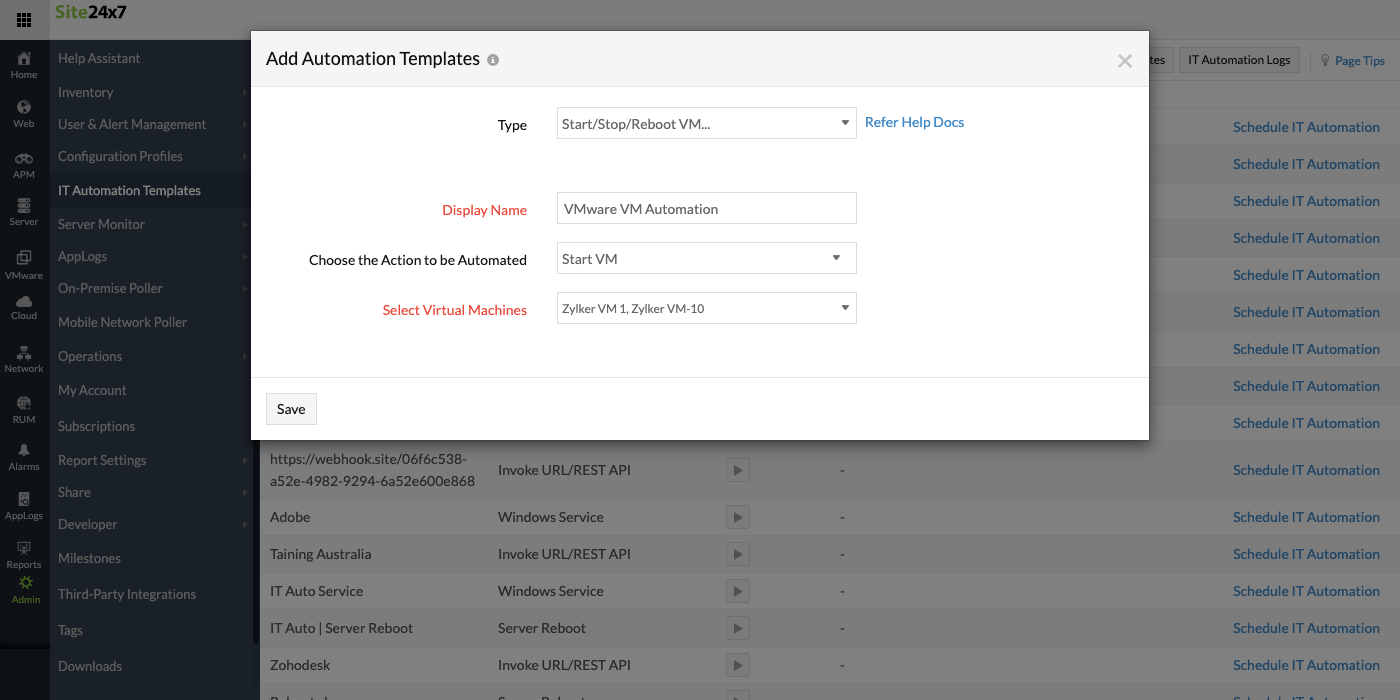 VMware VM automation